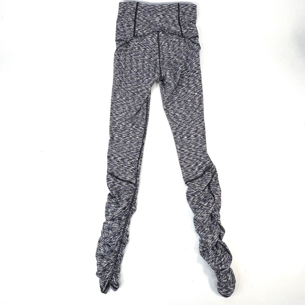 Lululemon Ready To Rulu Tights Spaced Out Space Dye Black & White Size 2